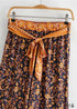 Boho Pants - Palazzo Pants in Leg Pants, Jasmine in Navy Blue For Women
